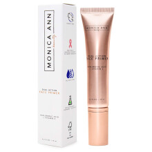 Monica Ann Beauty Dual-Action Face Primer - 15 mL | Hydrating Makeup Primer With Vitamin C & Hyaluronic Acid | Smoothing Translucent Matte Pore M
