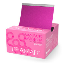 Framar Magenta Pop Up Hair Foil Aluminum Foil Sheets Hair Foils For Highlighting - 500 Foil Sheets