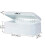 Large Bread Box for Kitchen Metal Bread Storage Bin with Lid 16.3""""x9""""x6.7"""" White 2