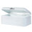 Large Bread Box for Kitchen Metal Bread Storage Bin with Lid 16.3""""x9""""x6.7"""" White 1