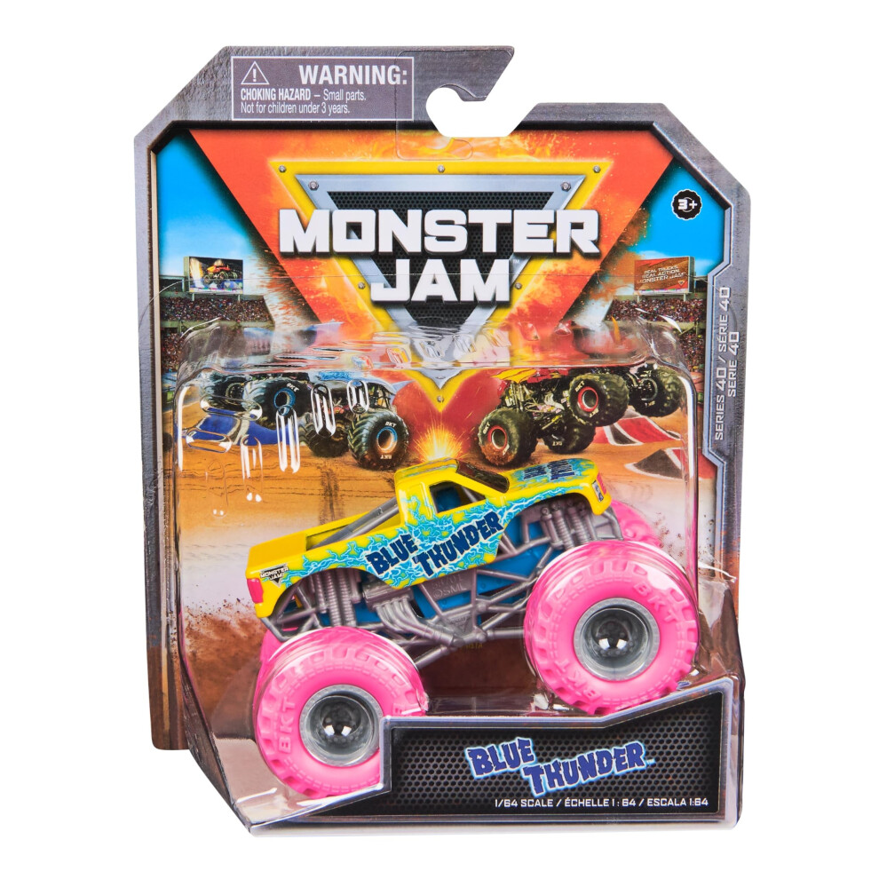 Monster Jam 2025 Official 1:64 Diecast Truck Series 40 Electruck Crew Blue Thunder-image-OPC-PHRDYT5-NEW