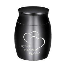 Dletay 1,57 inci mici urne de pastrare pentru cenu?a umana mini urne de crema pentru cenu?a din o?el inox