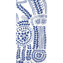 Ideal Ideal Home Range Cina ?erve?ele Marimekko de unica folosin?a de hrtie cu 3 straturi de hrtie 8,5 """" x 4.5 """" Nasia White Blue 16-Count