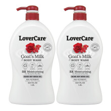 Lover's Care Geitenmelk Douchecrème 40.7oz/1200ml - Rozenbottelzaadolie