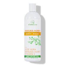 Manuka-Honig-Krperwaschmittel fr Ekzeme und Psoriasis Bio-veganes und glutenfreies Duschgel mit Manuka-Honig, Aloe Vera und Cehami-Bltenextrakt