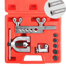 Thorstone kit de ferramentas de alargamento duplo e nico para linha de freio e ferramenta de tubulao de lato com adaptadores extras 45 graus