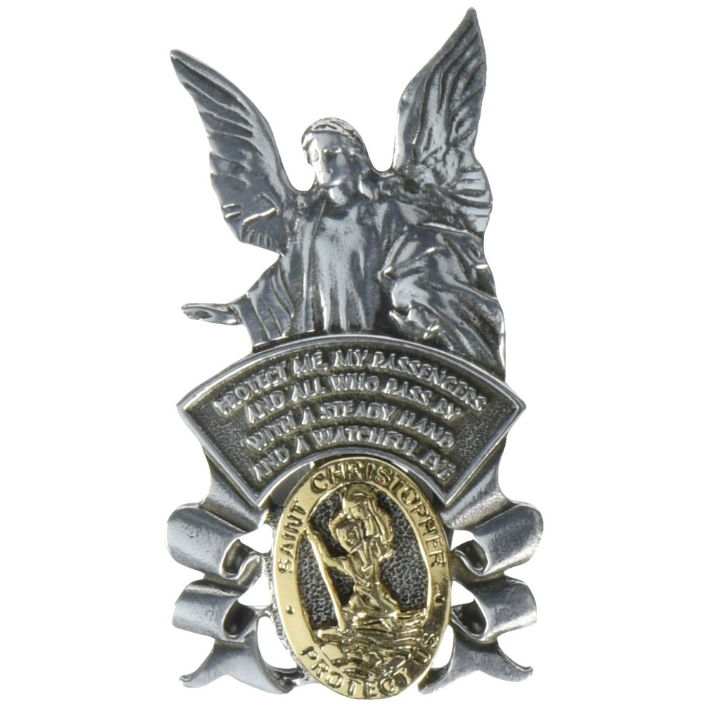 Cathedral Art (Abbey & Ca Gift St. Christopher Guardian Angel Sun Visor Clip - Car And Automotive Accessories Religious Gifts For Christians Or Heavenly 696731345321