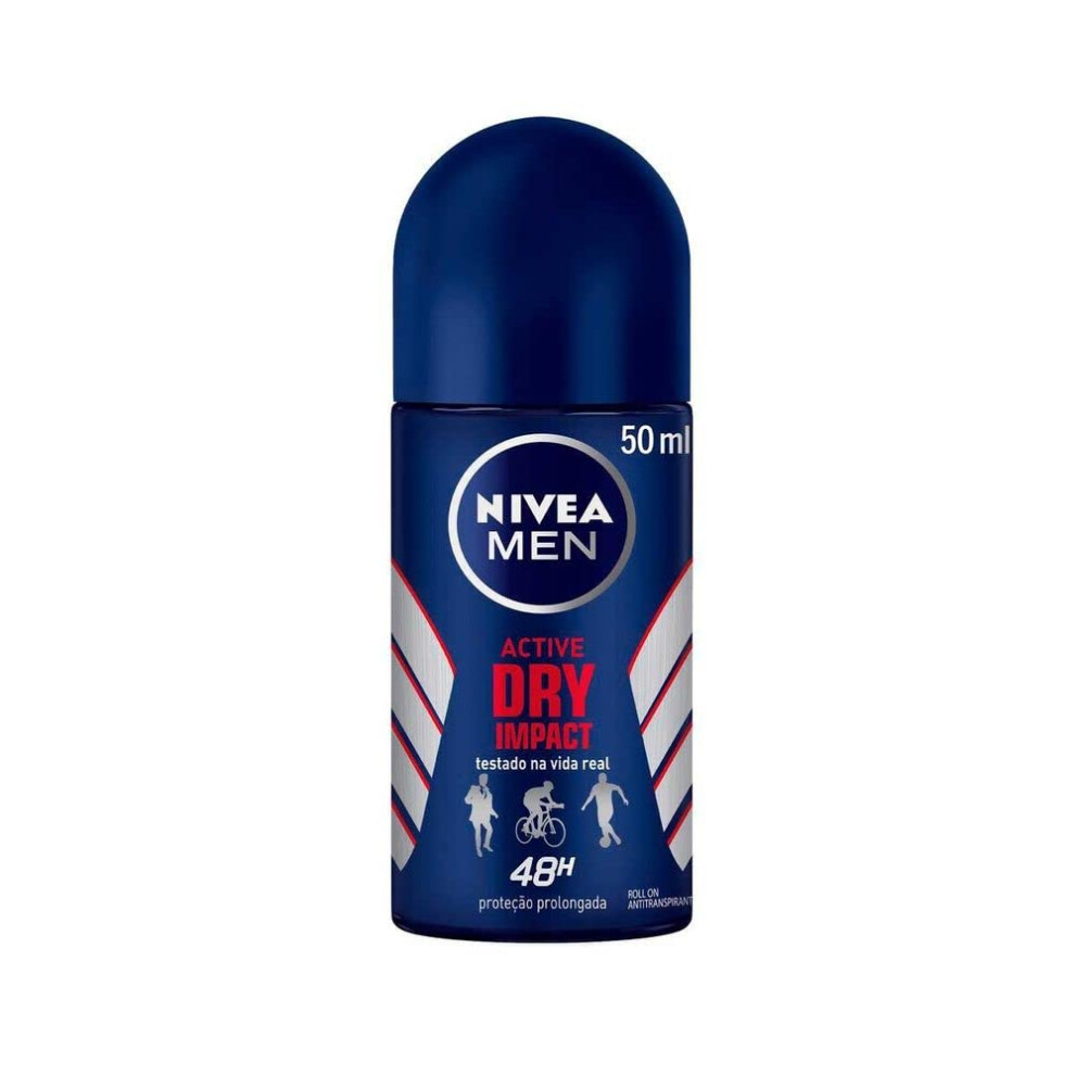 Nivea Men's For Dry Impact Antiperspirant Deodorant Roll-On 50Ml
