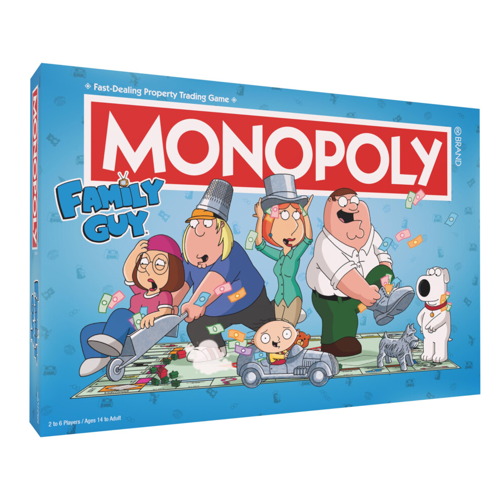 Usaopoly Monopoly: Family Guy Board Game Featuring Banana Brian Giant Chicken Rupert And More Buy Sell Trade Quahogs Locations From Mcburgertown To