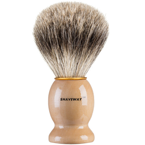 Shaveway 100 % Pure Badger -parranajoharja 1