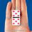 CHH 2322 Domin Jumbo Duplo 6 com Ponto Colorido de 8,25 polegadas de Comprimento 3
