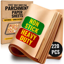 220 szt. Pergaminowe arkusze do pieczenia 12 x 16 cali wedlug podpisu Bakera | Precut Non-Stick i Undleneded-nie zwina sie ani nie spali nietoksy