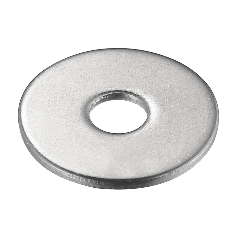 Wensilon (120Pcs) 1/4"""" X1 Stainless Steel 304 Metal Flat Washers For Screws And Bolts Suitable For Factory Maintenance Kitchen Store And Outd 704771637914
