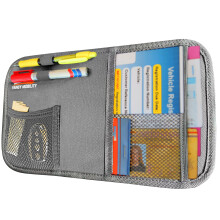 Fancy Mobility Car Organizator Visor Sun - Document auto ?i suport mic de depozitare - punga pentru nregistrare ?i asigurare - design minimalist