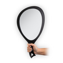 Miroir à main professionnel Zadro extra large avec poignée, 10" L x 19" H, miroir oval sans distorsion