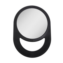 Zadro 10"x7" Oblong Hand Spegel 6" Dia. Rund Handhållen Spegel Ergonomisk Handtag