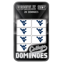 MasterPieces Game Day - NCAA West Virginia Mountaineers - 28 Piece Team Logo Double Six Domino Set