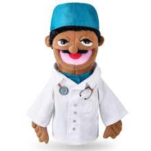 Role Play Hand Puppets Hand Plush Chef Doctor Fireman Pirate Detective Athlete Nurse Worker Hand Puppet Toys Puppets for Kids Storytelling Imagin