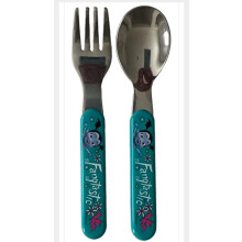 Zak Designs Vampirina 7PC Children's Flatware Set (7 artiklar 4 stycken Melamine Lavender Glossy Diskmaskin Safe)