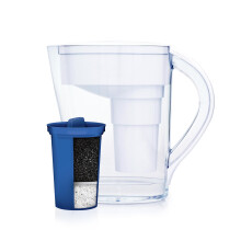 Santevia MINA Alkalische waterfilterkan | Waterfiltratiesysteem | Chloor- en loodfilter | Waterzuiveraarkan | Home Waterfiltratiekan | 9-kops wat