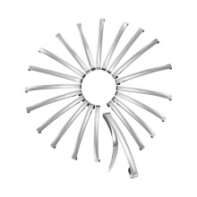 UJOY Silver Metal French Barrette Single Prong Pin 2,7'' Hiusklipsit Tee-se-itse Craft 20 Pack 70mm