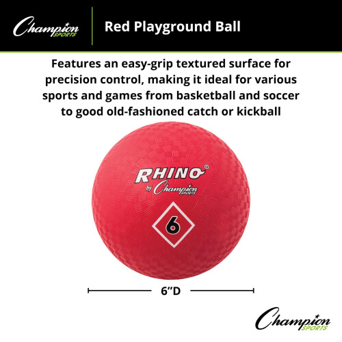 Champion Sports Champion Sports Speeltuinbal 6"" Rood 2