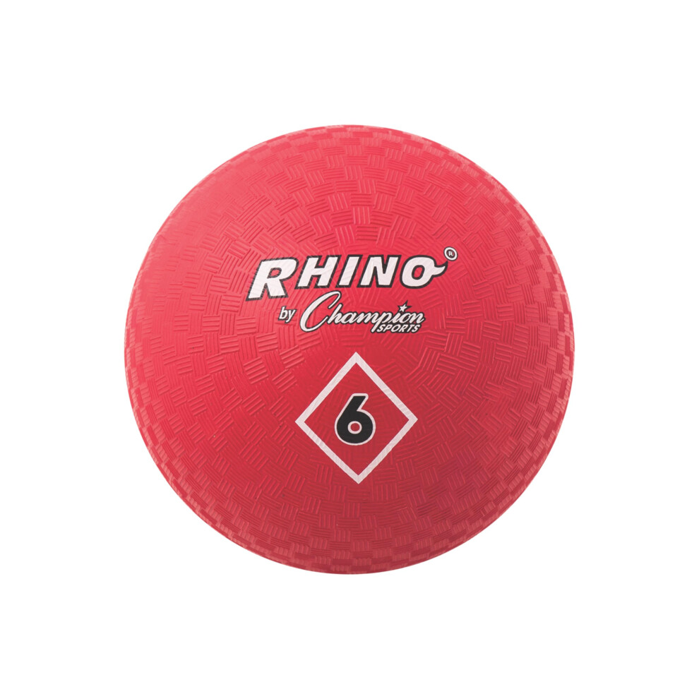 Champion Sports Playground Ball 6"""" Red
