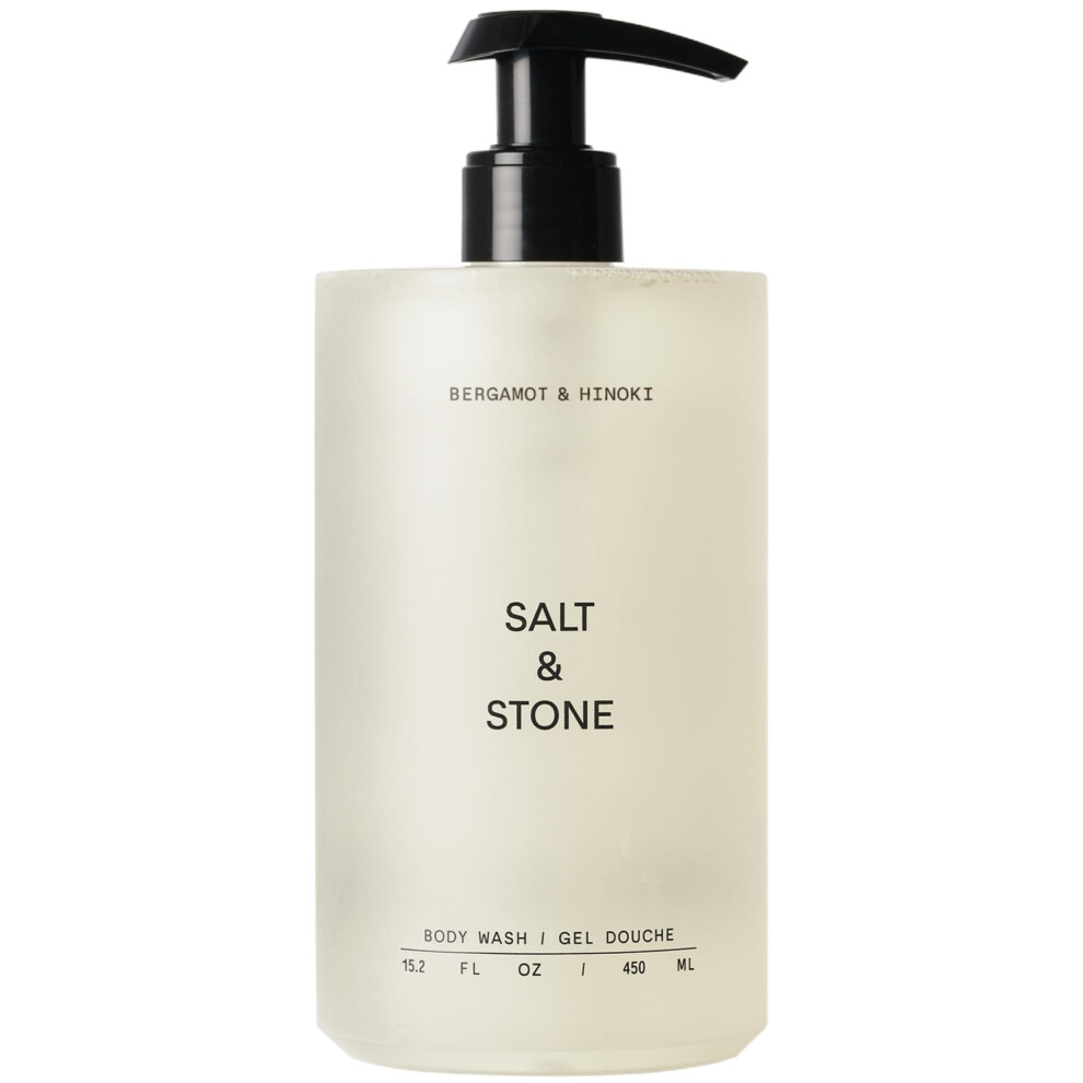 Salt & Stone Antioxidant-Rich Body Wash - Bergamot & Hinoki | Cleanse Nourish & Soften Skin With Niacinamide & Hyaluronic Acid | Free From Parab