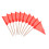 stidsds Solid Red Cupcake Toppers Flags Mini Small Plain Red Triangle Toothpick Stick Flag Blank DIY Color Decoration(100 pcs) 1