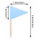 stidsds Solid Sky Blue Cupcake Toppers Flags Mini Small Plain Sky Blue Triangle Toothpick Stick Flag Blank DIY Color Decoration(100 pcs) 3