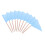 stidsds Solid Sky Blue Cupcake Toppers Flags Mini Small Plain Sky Blue Triangle Toothpick Stick Flag Blank DIY Color Decoration(100 pcs) 1