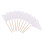 stidsds Solid White Cupcake Toppers Flags Mini Small Plain White Triangle Toothpick Stick Flag Blank DIY Color Decoration(100 pcs) 1