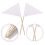 stidsds Solid White Cupcake Toppers Flags Mini Small Plain White Triangle Toothpick Stick Flag Blank DIY Color Decoration(100 pcs) 2