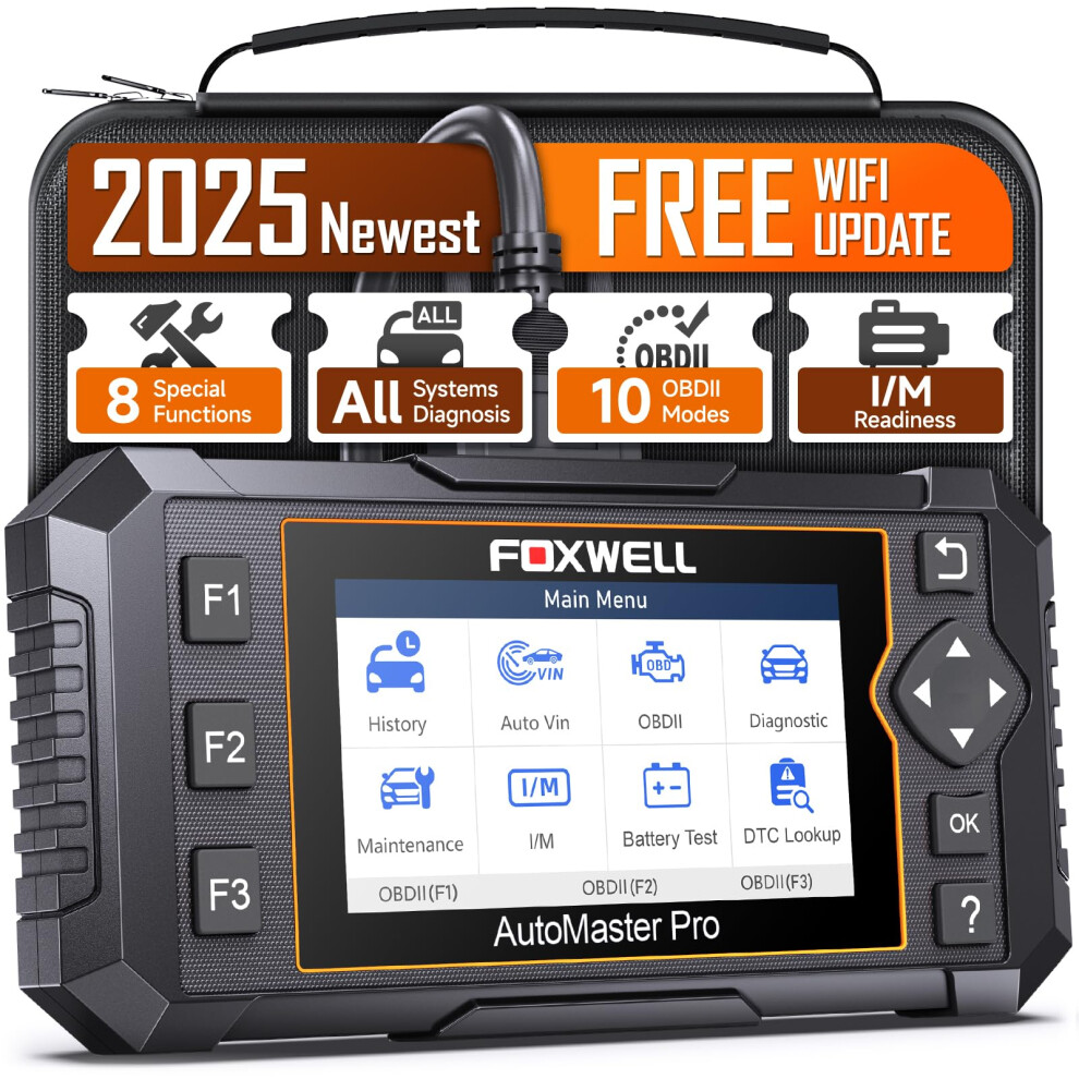 FOXWELL NT624 Elite All System OBD2 Scanner Diagnostic Tool 8 Reset Code Reader for Cars and Trucks ABS Bleeding Code Readers & Scan Tools WiFi L