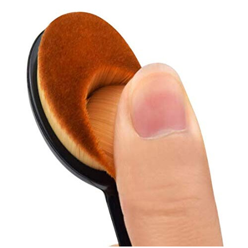 DNHCLL 2 PCS Professionelle Oval Puder Foundation Pinsel für Flüssig, Creme oder Puder 2