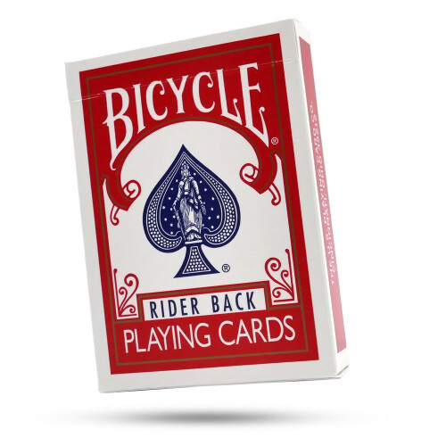 Blanke spillekort cykeld?k - r?d ryg 2