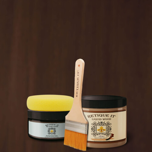 Water-Based Gel Stains by Retique It (Liquid Wood Kit 20 Java) Thin Waterbased Hybrid