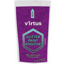 V1RTUS FUCHSIA GLITTER PEGIN CRISTAL ADDIVITA 100G / 3,5 oz pentru emulsie din latex acrilic - Utiliza?i interior / exterior - perete din lemn di