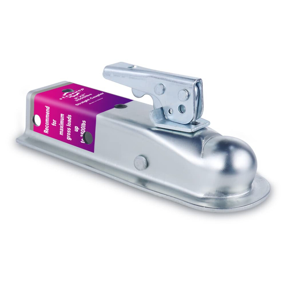 2"""" Straight Trailer Coupler 2"""" Channel - 3500 Lb Class Ii - For Towing Rv Boat Camper(3500Lbs 2""""X2"""") 717361462711