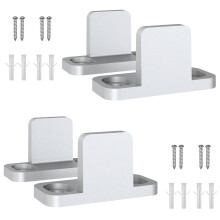 BDMETALS BDMETALS Sliding Barn Door Floor Guide U Form Justerbar drrbotten Guide Flush/Flat Bottom Design Vggmonterad U-Guide fr ladugrdsskju