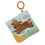 Brinquedo mordedor crinkle Mary Meyer com papel de beb e squeaker 6 x 6 polegadas Hetty Highland Cow 1