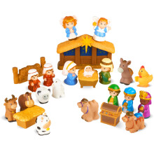Nativit impostata per bambini piccoli bambini Storia di Natale 25 pezzi set e figure Scene di nativit per bambini di et compresa