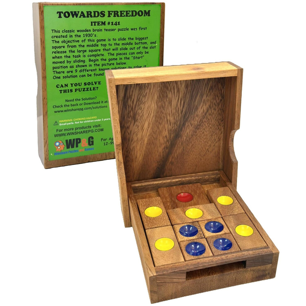 Photos - Jigsaw Puzzle / Mosaic Towards Freedom Wooden IQ Sliding Block Klotski Brain Teaser Puzzle - Travel Game Gift 141