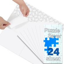 Pusselimlakor för 1000-stycken 24 st pussel Saver Sheets Easy Peel and Stick Jigsaw Sticker Sheets No-Clean Puzzle Lime Stickers Gifts To Puschle