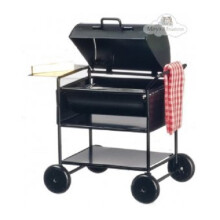 Dollhouse Miniatyyri BBQ Grill pyyhkeellä