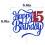 Glitter Happy 15th Birthday Cake Topperi 4