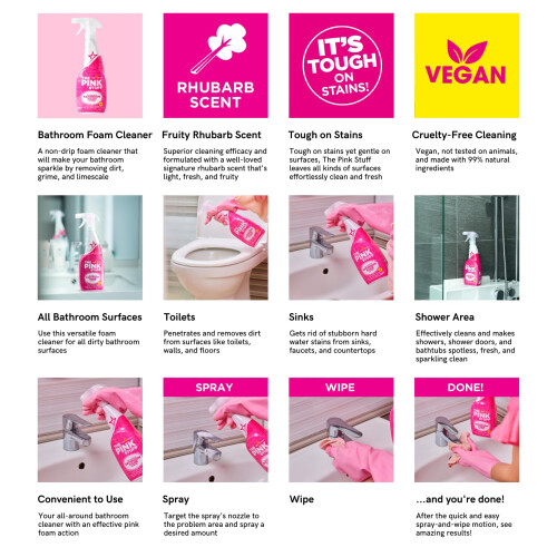 Stardrops - The Pink Stuff - Miracle Badkamerschuimreiniger 750ml 3-Pack Bundle 2