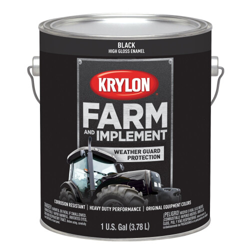 Krylon Farm & Implement Paint Gallons Gloss Black