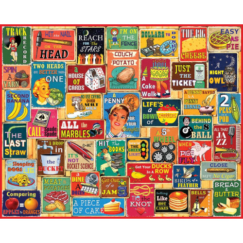 White Mountain Puzzles Things We Say 1000 Piece Jigsaw Puzzle