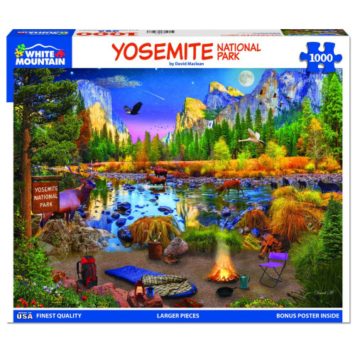 White Mountain Puzzles - Yosemite - 1000 Piece Jigsaw Puzzle 1